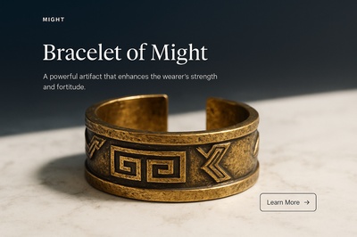 Stylish Bracelet of Might with Realistic Design