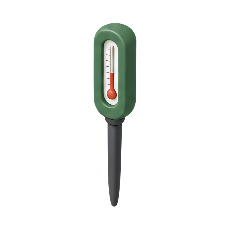 Garden thermometer stake