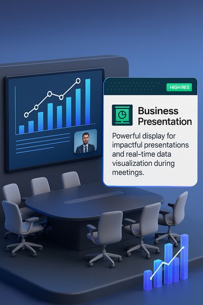 Futuristic Conference Room with Advanced Technology