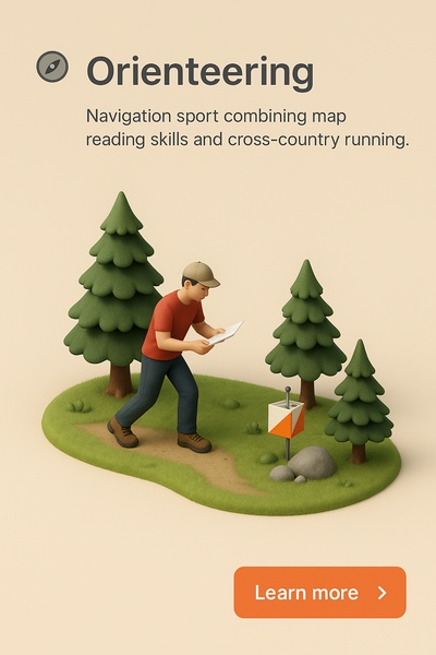 Realistic 3D Scene of Orienteering in Nature