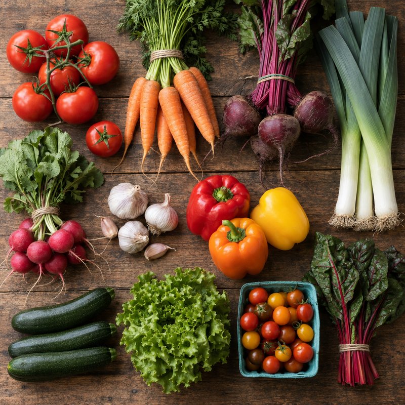farmers market vegetable elements