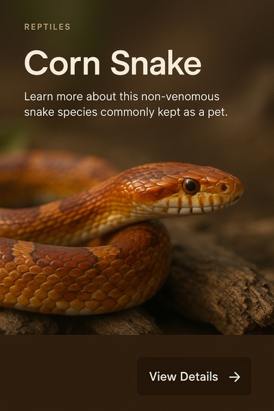 Stylish Web Design Featuring a Corn Snake