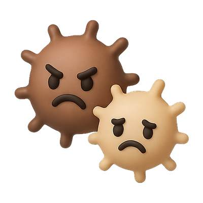 Cartoonish Virus Emoji Characters