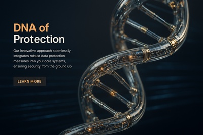 Hyperrealistic DNA Helix of Protection with Data Flow
