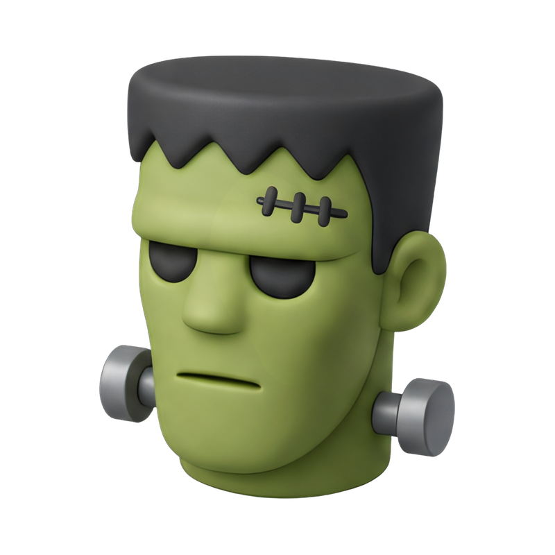 Frankenstein's iconic neck bolts