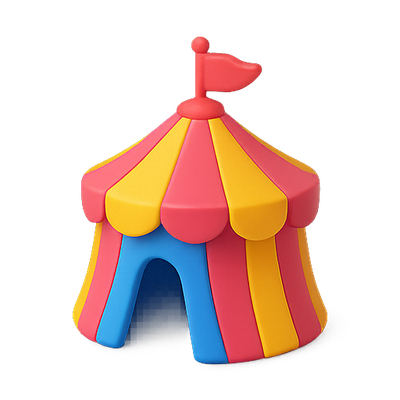Colorful Play Tent for Children in Bright Colors