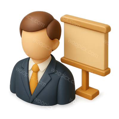 3D Presidential Icon with Board Representation