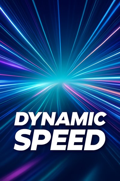 Dynamic Speed Light Trails in Abstract Design