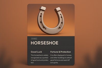 3D Horseshoe Symbol for Good Luck and Protection