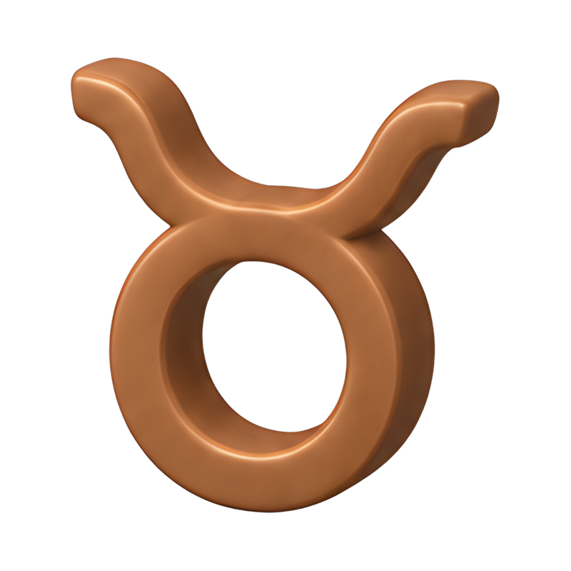 Taurus zodiac symbol design