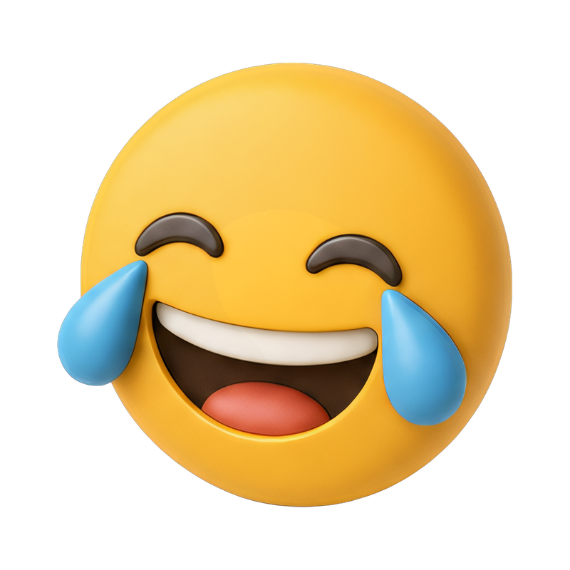 joyful laughter expression