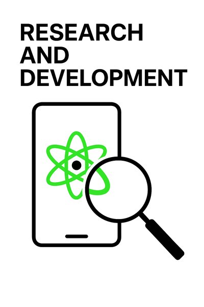 Stylized Graphic Representing Research and Development Concept