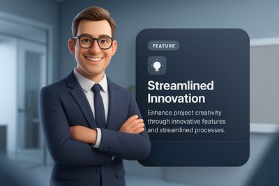 Confident Businessman in Modern Office Setting