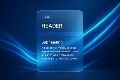 Elegant Blue Light Lines on Dark Background