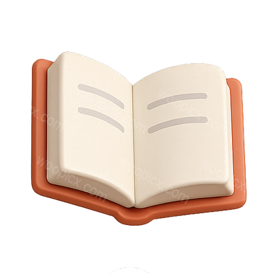 Open Book Icon with Minimalist Design