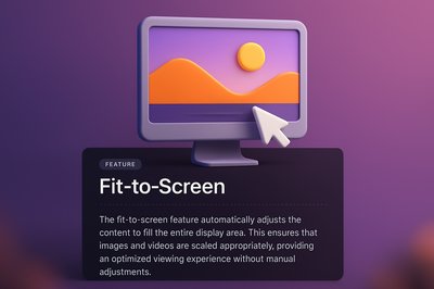3D Web Page Design Featuring Fit-to-Screen Functionality