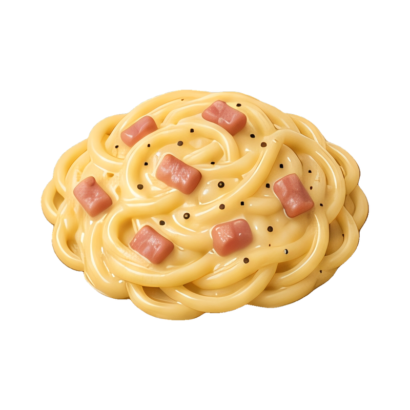 delicious pasta carbonara dish