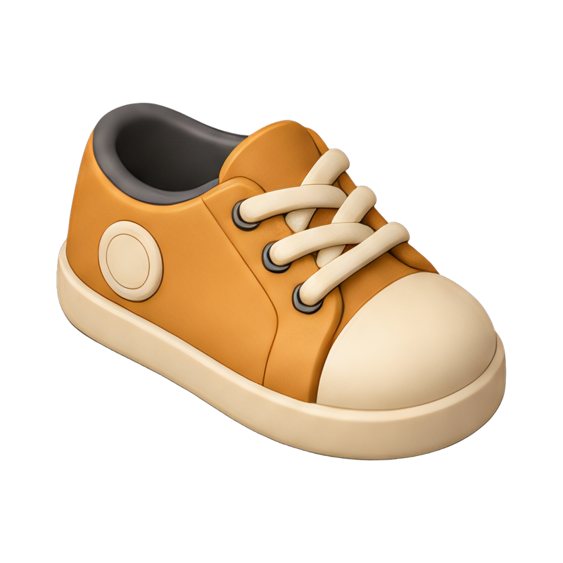 Forgotten shoe on the ground