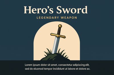 Hero's Sword: A Legendary Weapon Design