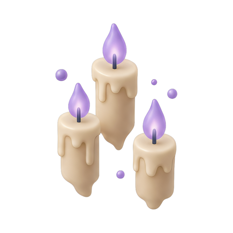 elegant floating candle set