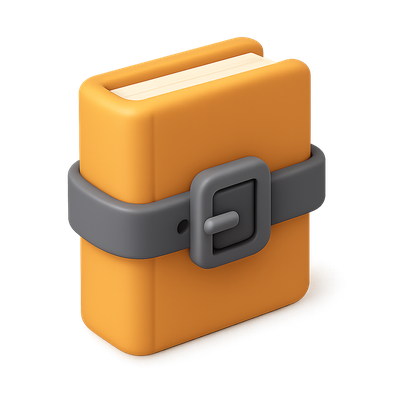 3D Bound Icon with a Volumetric Design