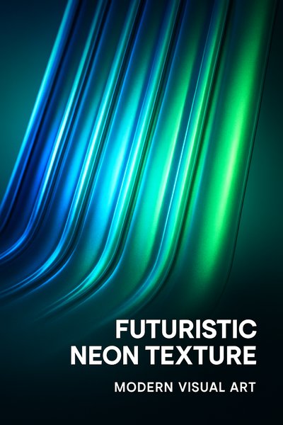 Vibrant Futuristic Neon Texture with Smooth Lines