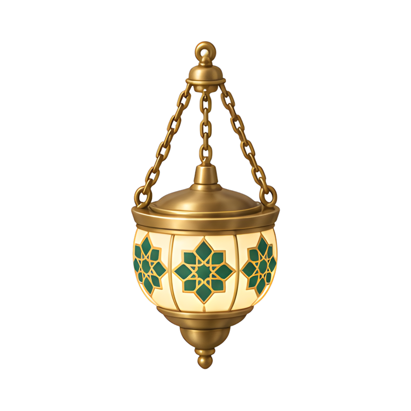 ornate enamelled glass lamp