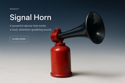 Stylish Signal Horn with Attention-Grabbing Design