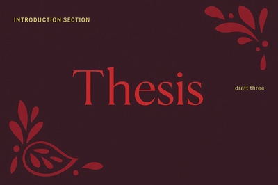 Colorful Patterns and Text Design for Thesis Draft