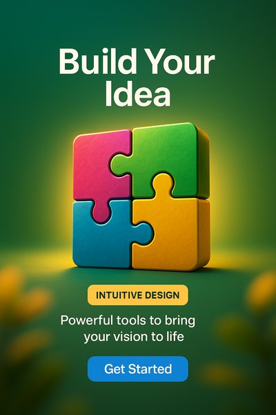Colorful Puzzle Pieces for Creative Idea Development