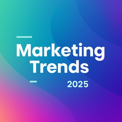 Modern Graphic Representing Marketing Trends for 2025