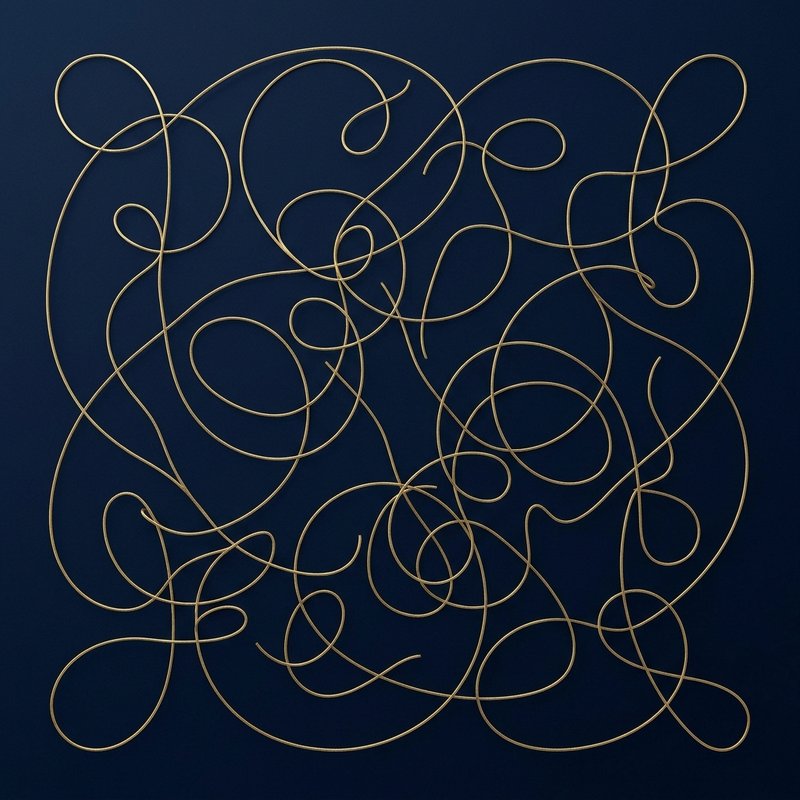 Abstract thread line design