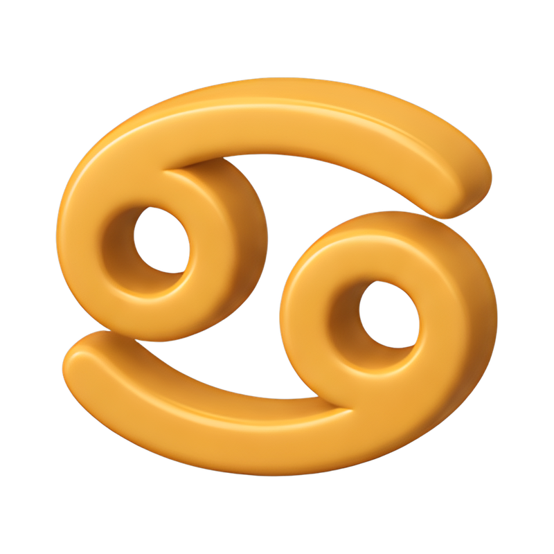 interlocked cancer curl glyph