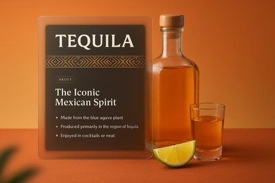 Tequila: The Iconic Mexican Spirit in a Stylish Presentation
