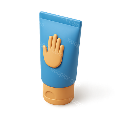 Stylish 3D Hand Cream Tube Icon for Skincare Products