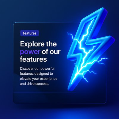 Dynamic 3D Lightning Strike Element for Web Design