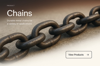 Stylish Presentation of Durable Metal Chains