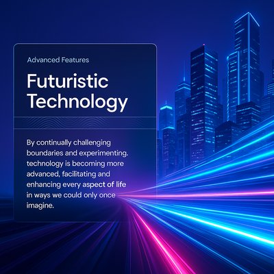 Futuristic Light Trails in a Modern Mega City