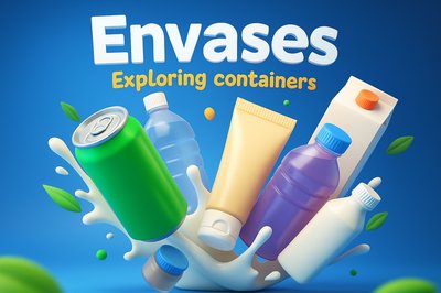 Dynamic 3D Illustration of Containers and Packaging