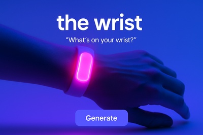 Vibrant Neon Wrist Glow with Soft Fluorescent Light