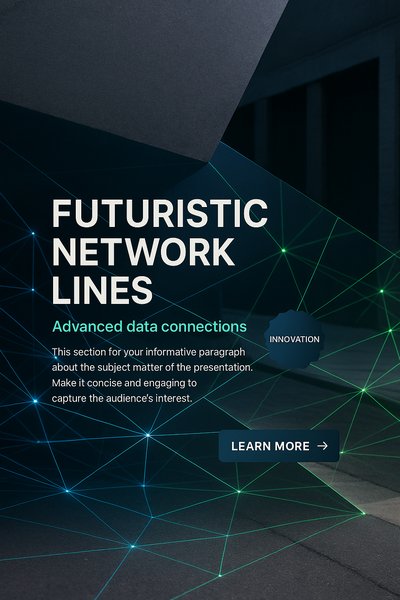 Futuristic Network Lines with Advanced Data Connections