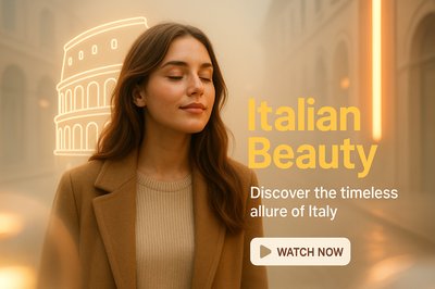 Promotional Graphic for Italian Travel Experience