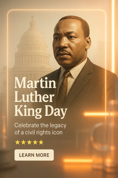 Commemorative Graphic for Martin Luther King Day