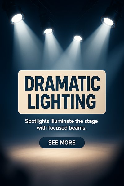 Dramatic Lighting Showcase with Focused Beams