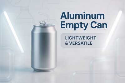 Realistic Aluminum Can Mockup with Modern Design