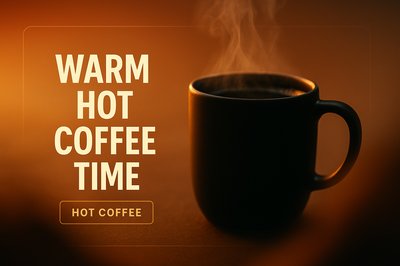 Aesthetic Coffee Mug with Steam in Warm Lighting