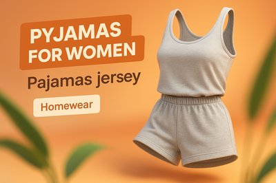 3D Render of Women's Pajama Set for Homewear Promotion