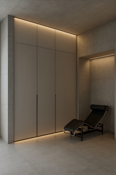 Modern Minimalism with Accent Lighting in Interior Design