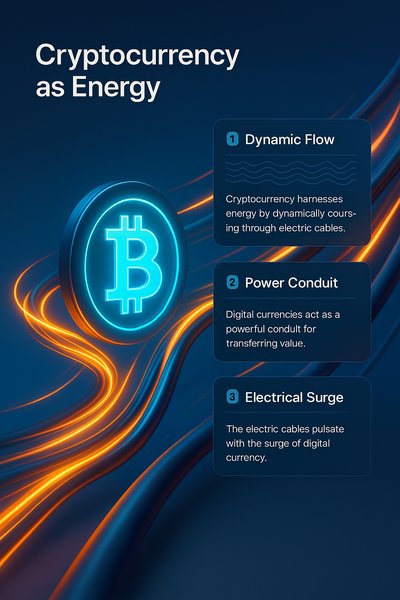 Cryptocurrency as Energy: Dynamic Visual Representation