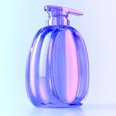 Stylish Pump Bottle Design with Gradient Colors